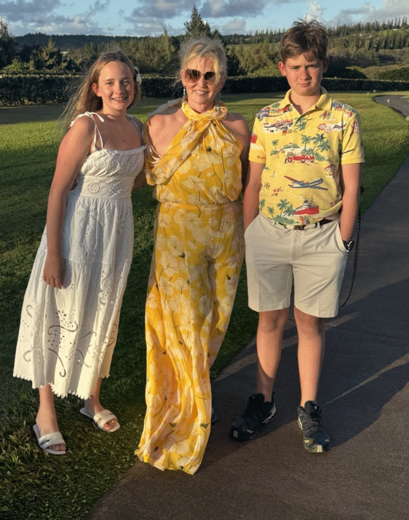 Best Dressed honoree Jennifer Allison with her twins, Alice Kate and Gibson (Instagram photo)